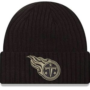 NWT Tennessee Titans Salute To Service NFL 20 Knit Black Cuff - New Era